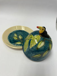 Toucan Butter dish by Jeanne Jackson