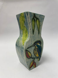 Jeanne Jackson Heron and Kingfisher Vase