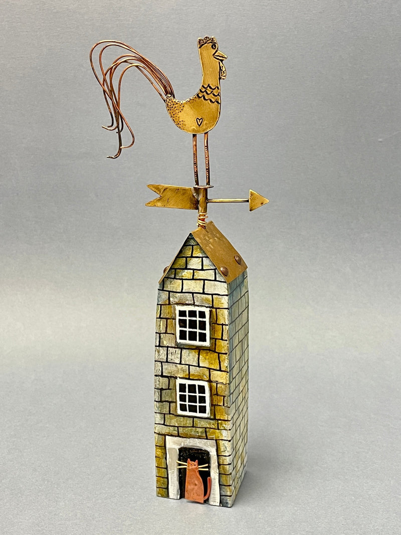 Weather Vane Tower with cockeral by Frances Noon