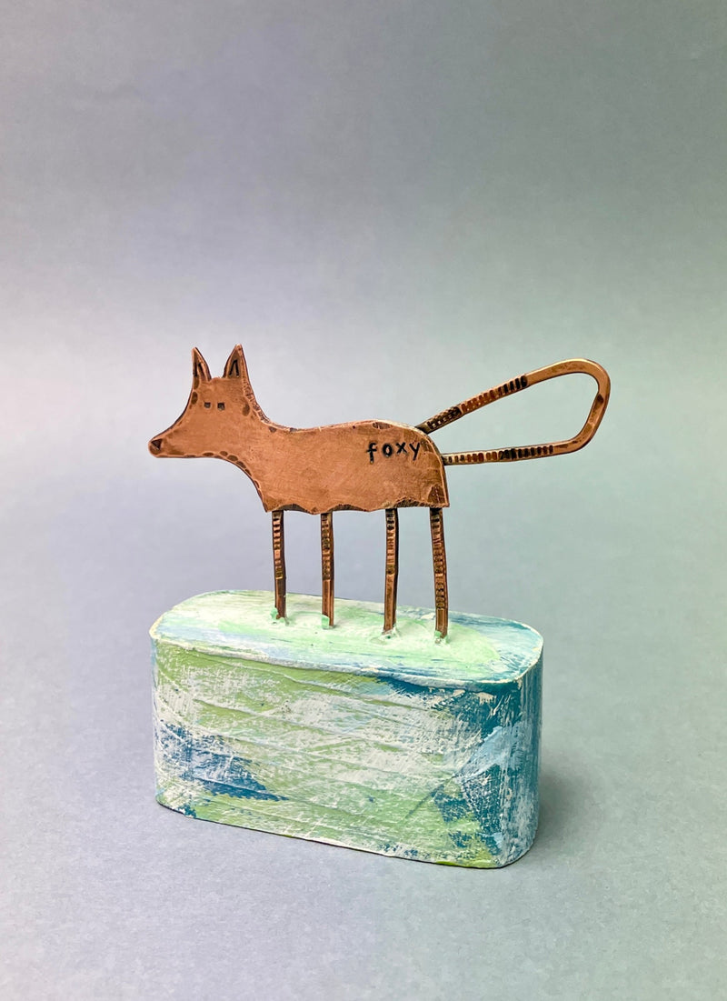  Fox in copper by Frances Noon