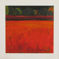 Red and Gold Furrows by Brenda Hurley