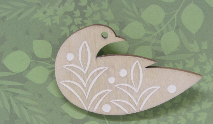 Pale Dove Brooch by Sarah Kelly