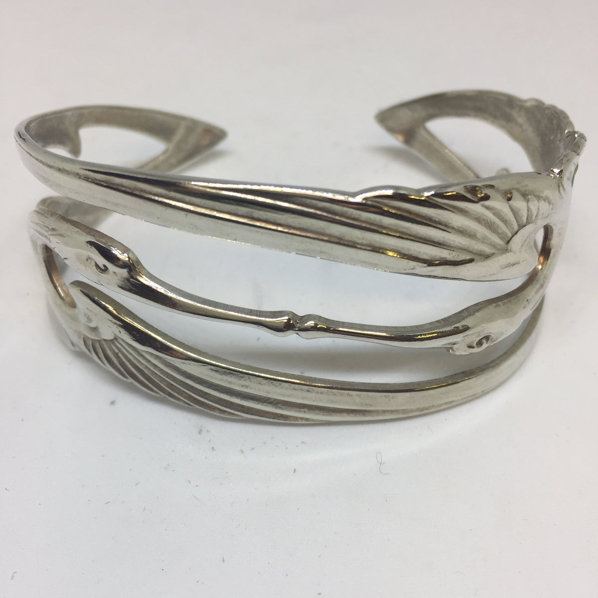 Art Nouveau Cranes Design Cuff by Jess Lelong