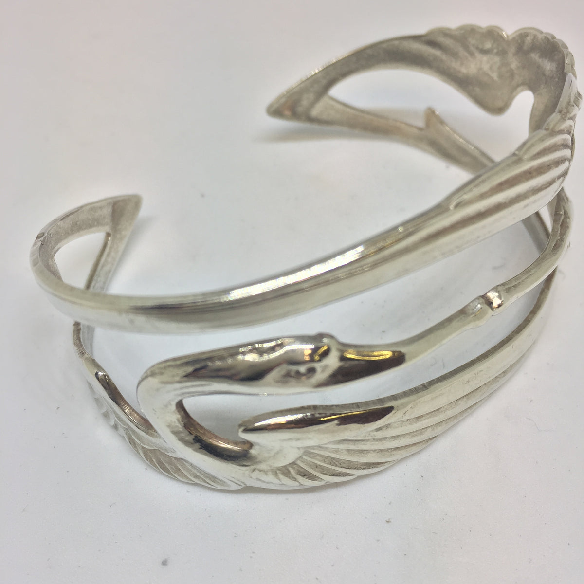 Art Nouveau Cranes Design Cuff by Jess Lelong