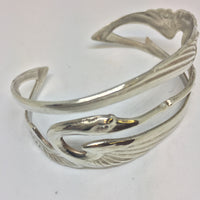 Art Nouveau Cranes Design Cuff by Jess Lelong