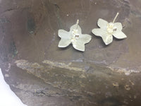 Ivy Leaf Stud Earrings with Opals