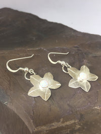 Ivy Leaf Drop Earrings with Opals by David Weinberger (Lavan Jewellery) 