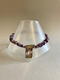 Amethyst and Silver Necklace by Angela Learoyd