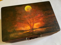 Large Wooden Jewellery / Keepsake Box by Monika Maksym featuring Mark Duffin Artwork