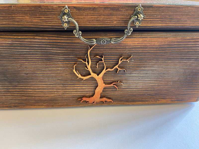 Large Wooden Jewellery / Keepsake Box by Monika Maksym featuring Mark Duffin Artwork