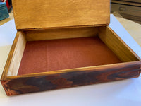 Wooden Bureau / Jewellery / Keepsake Box by Monika Maksym featuring Mark Duffin Artwork