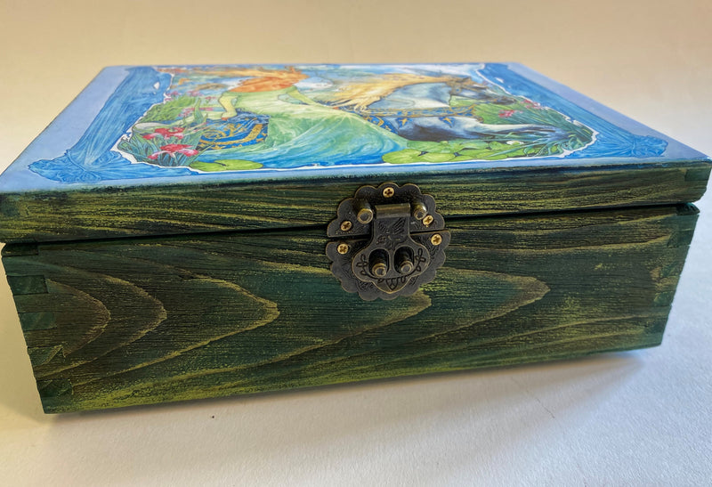Wooden Jewellery / Tea Box by Monika Maksym featuring Ed Org Artwork