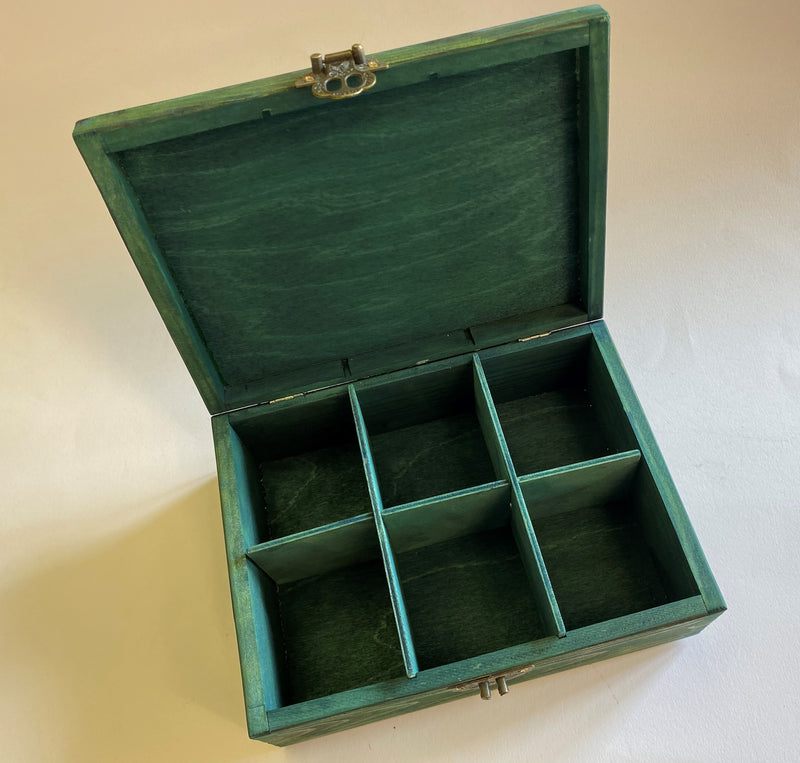 Wooden Jewellery / Tea Box by Monika Maksym featuring Ed Org Artwork