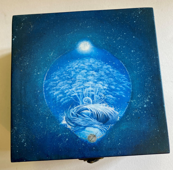 Wooden Jewellery / Tea Box by Monika Maksym featuring Mark Duffin Artwork