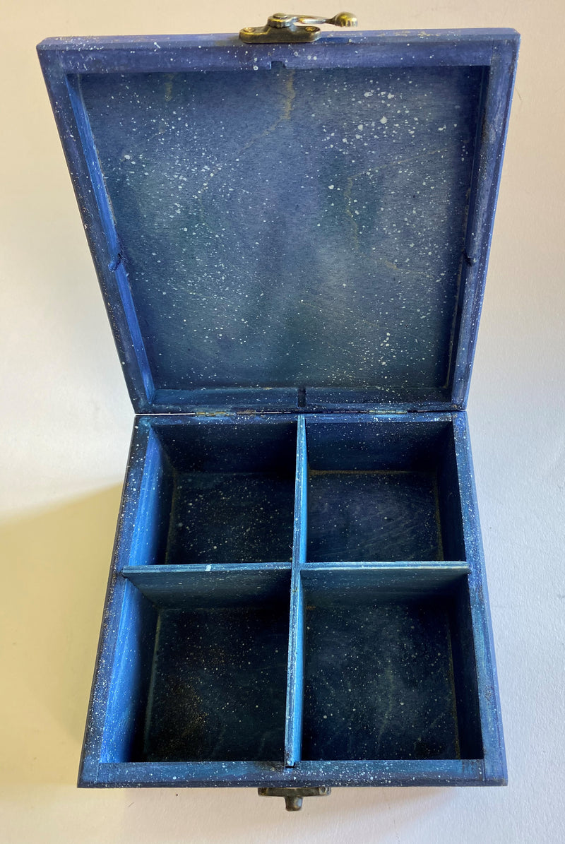 Wooden Jewellery / Tea Box by Monika Maksym featuring Mark Duffin Artwork