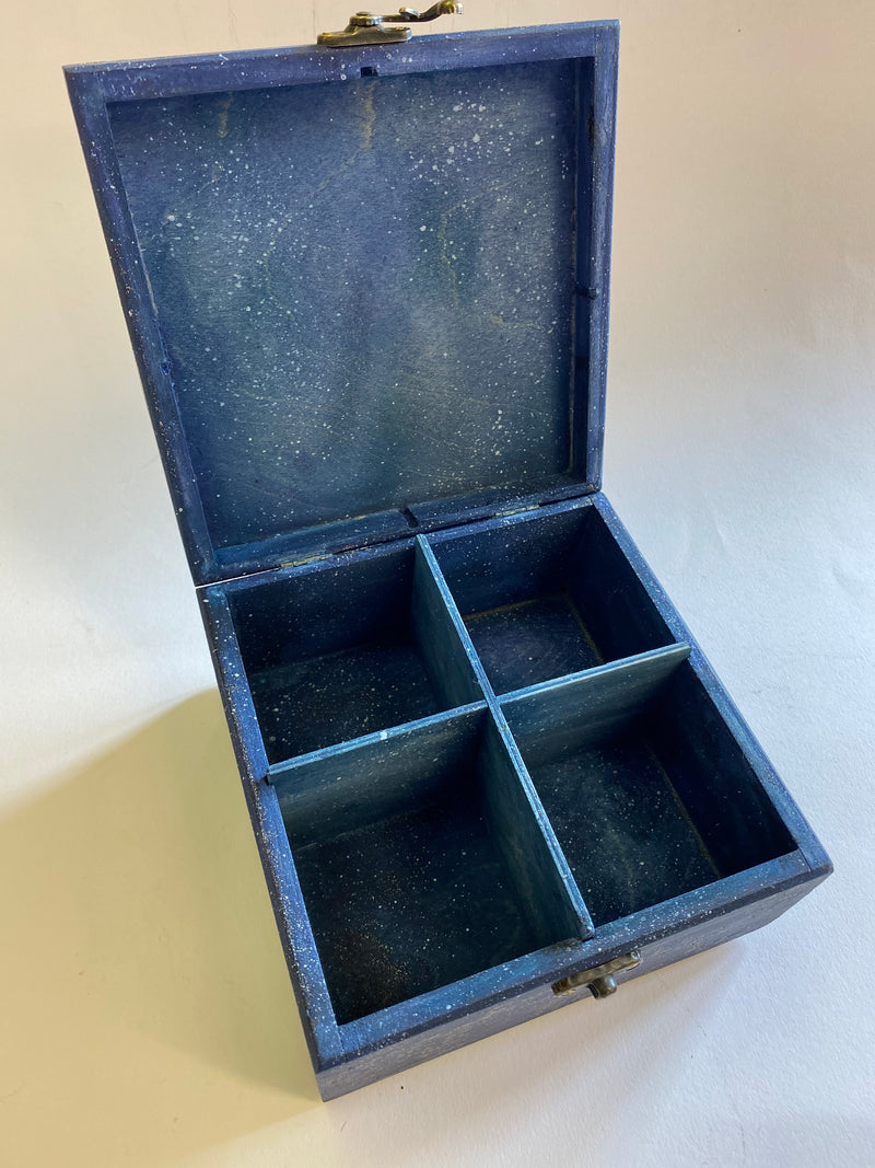 Wooden Jewellery / Tea Box by Monika Maksym featuring Mark Duffin Artwork