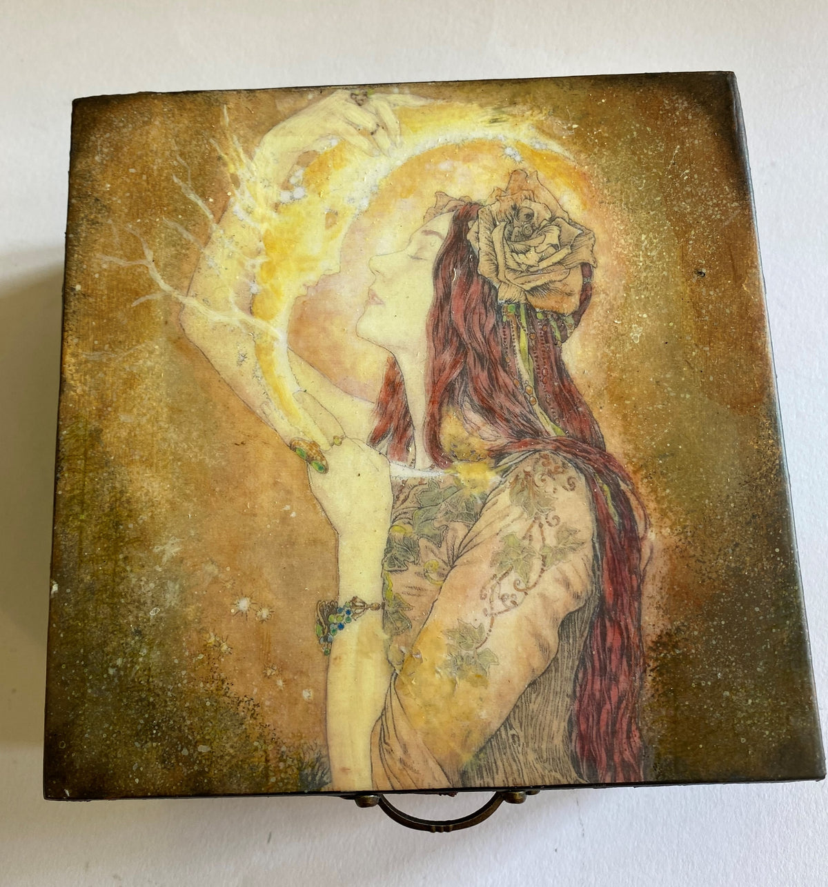 Wooden Jewellery / Tea Box by Monika Maksym featuring Ed Org Artwork