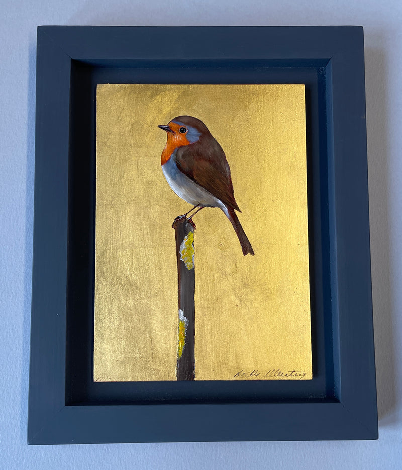 Perching Robin Icon by Becky Munting