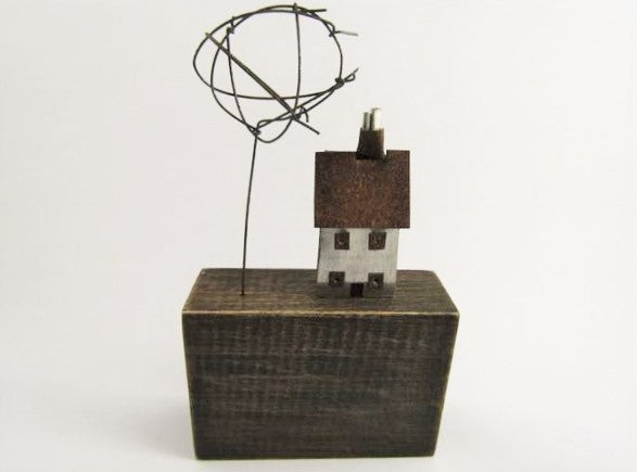 House and Wire Tree by Sarah Jane Brown