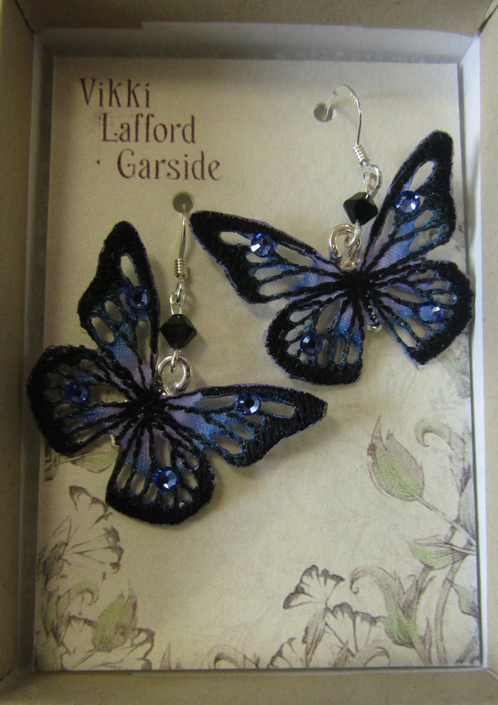 Skeletal Butterfly Earrings by Vikki Lafford Garside