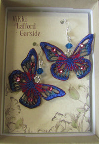 Skeletal Butterfly Earrings by Vikki Lafford Garside