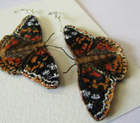 Painted Lady Butterfly Earrings by Vikki Lafford Garside