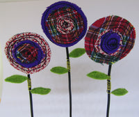 Red Floral Three Poppies by Catherine Bell