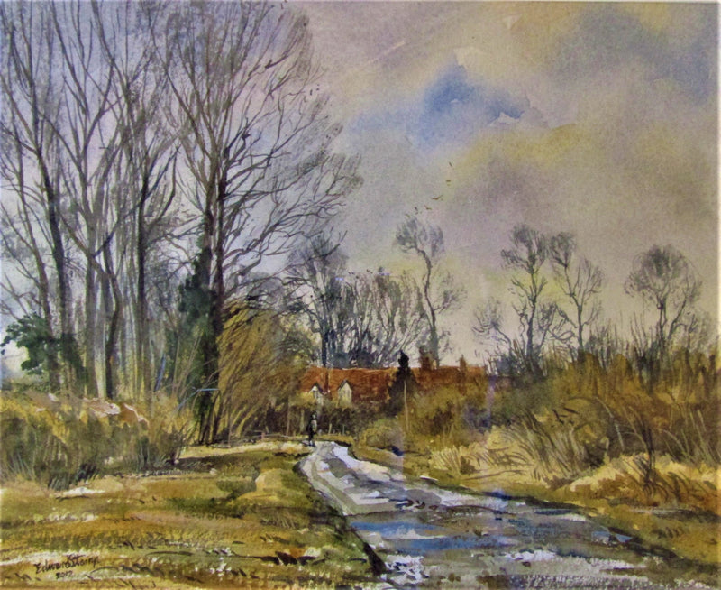Lane at Hulcott by Edward Stamp
