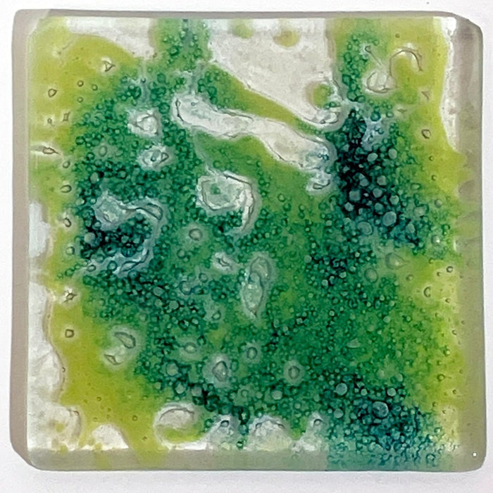 Glass splatter coasters by Ewa Wawryzniak