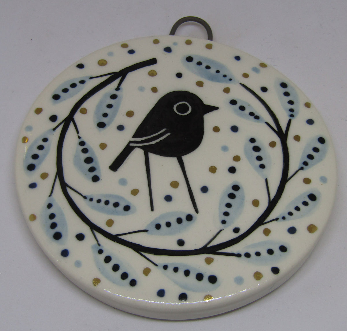 ceramic tile with lustre by Karen Risby