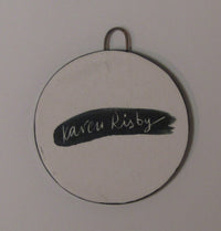 Round Lustre Ceramic Wall Hanging by Karen Risby