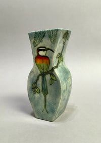 Hoopoe Bird Vase by Jeanne Jackson