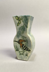 Hoopoe Bird Vase by Jeanne Jackson