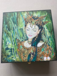 4 Compartment Tea / Jewellery / Trinket Box by Monika Maksym featuring Artwork by Ed Org (MM64)