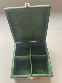 4 Compartment Tea / Jewellery / Trinket Box by Monika Maksym featuring Artwork by Ed Org (MM64)