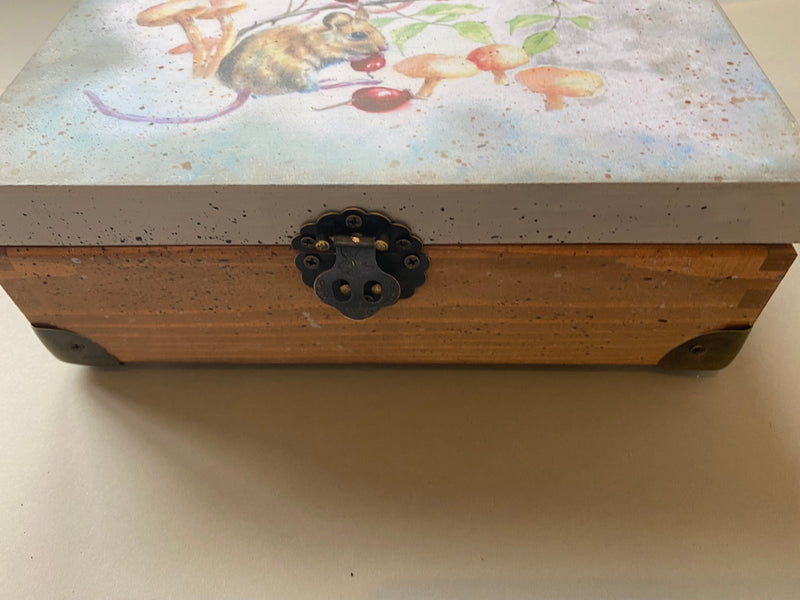 12 Compartment Tea / Jewellery / Trinket Box by Monika Maksym featuring Artwork by Sally Leggatt (MM81)