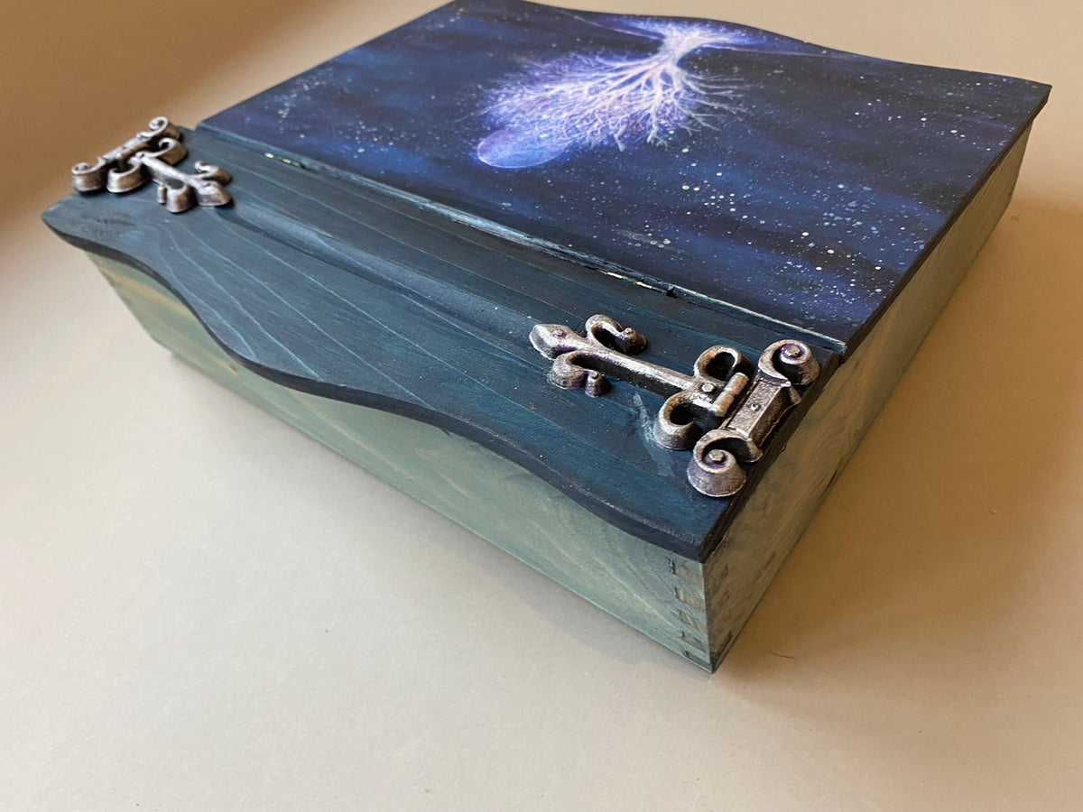 Writing Bureau / Jewellery / Trinket Box by Monika Maksym featuring Artwork by Mark Duffin (MM90)