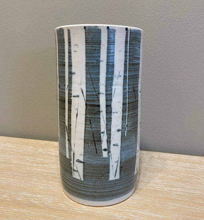 Straight Sided Birch Design Vase by Neil Tregear