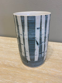 Straight Sided Birch Design Vase by Neil Tregear
