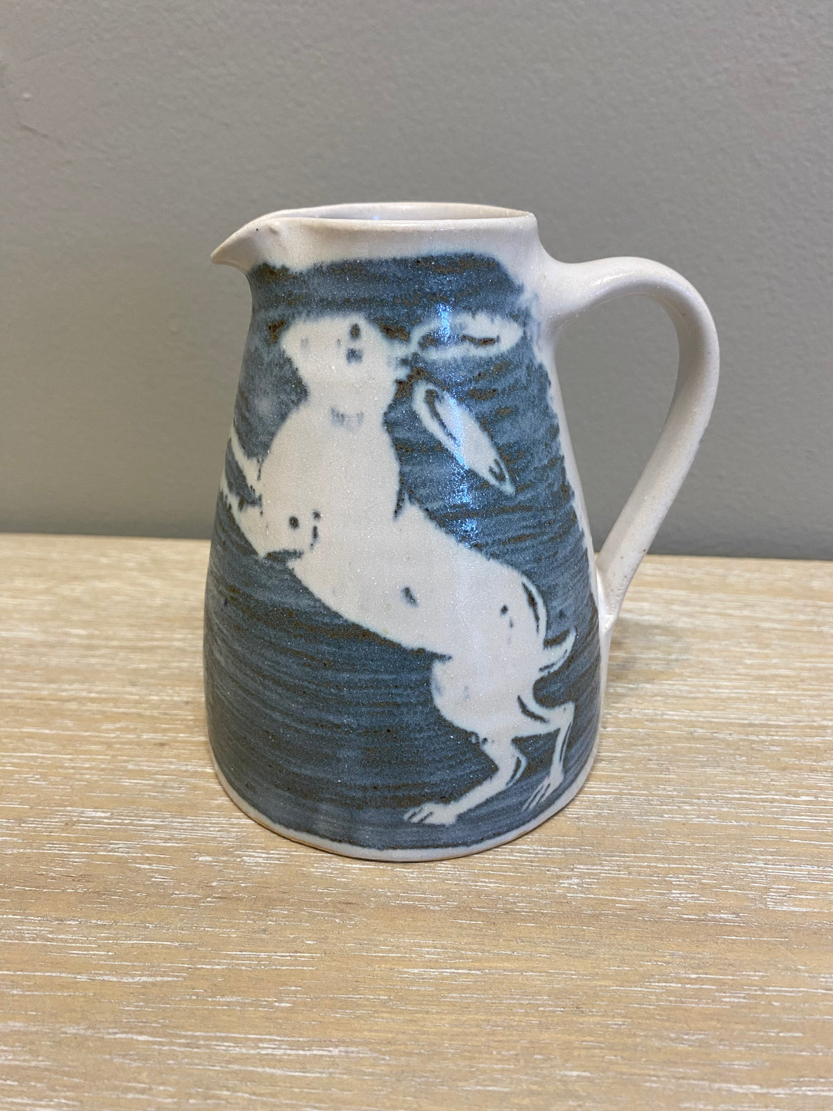 Dancing Hare Design Pottery Jug by Neil Tregear