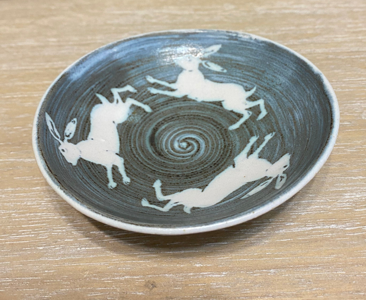 Pottery Dipping Bowl - Hare Design by Neil Tregear