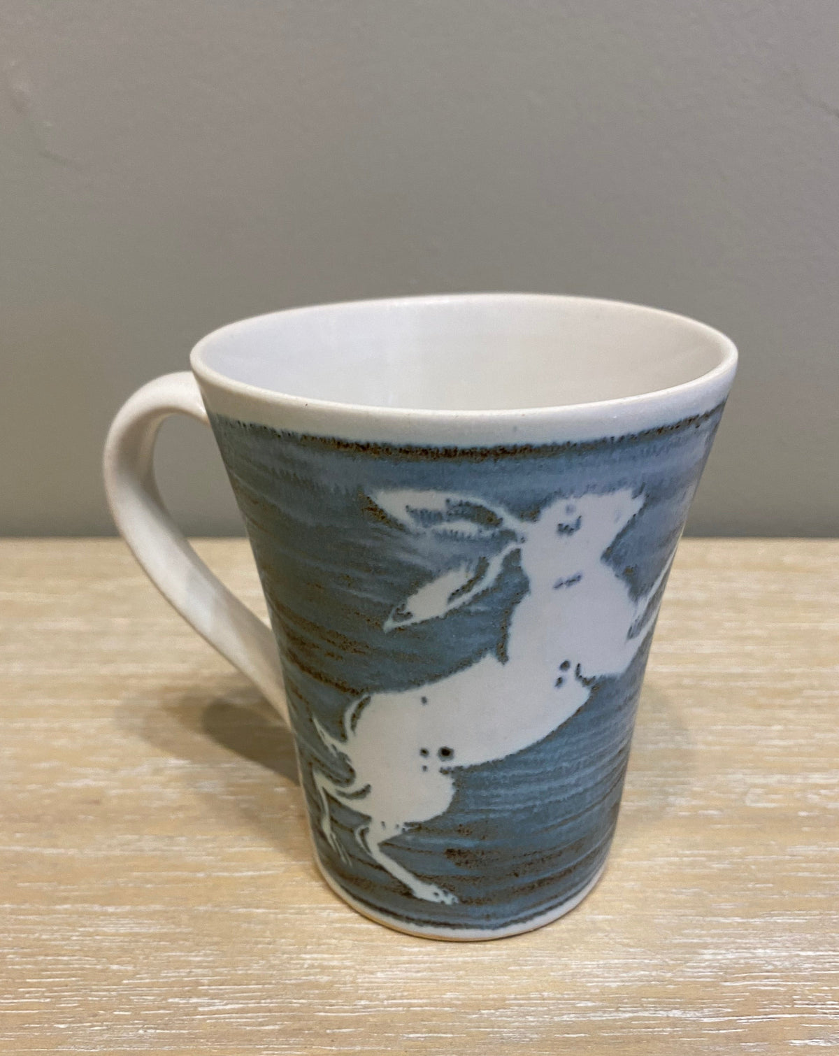 Hare Design Pottery Mug by Neil Tregear