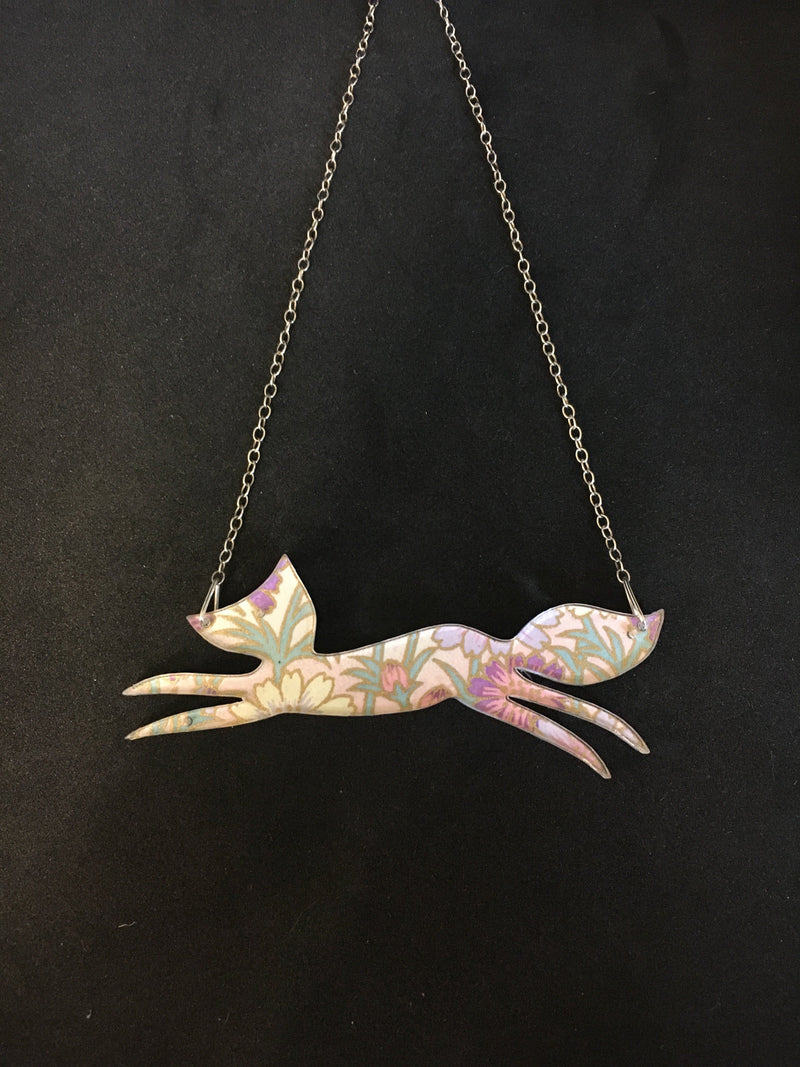 Large Fox Design Reversible Necklace By Sophie Court