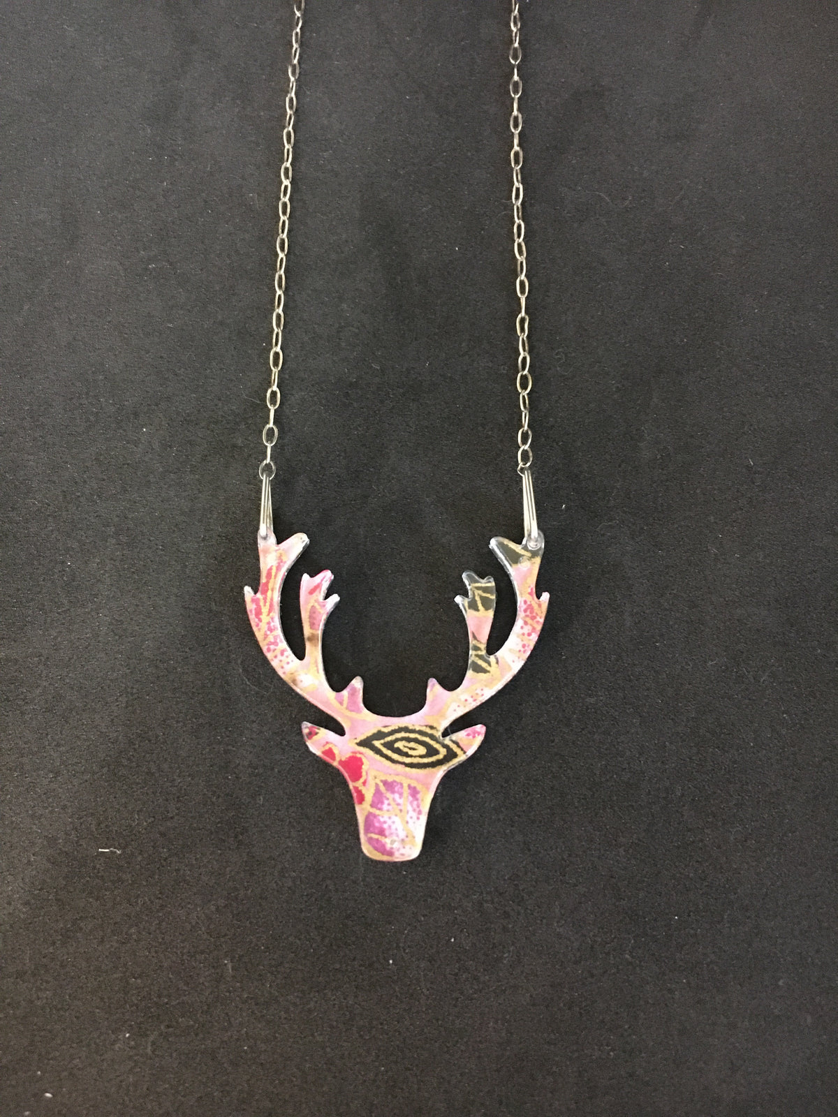 Stag Design Reversible Necklace by Sophie Court