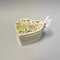 Heart Shaped Lidded Box by Jenny Bell