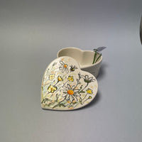 Heart Shaped Lidded Box by Jenny Bell