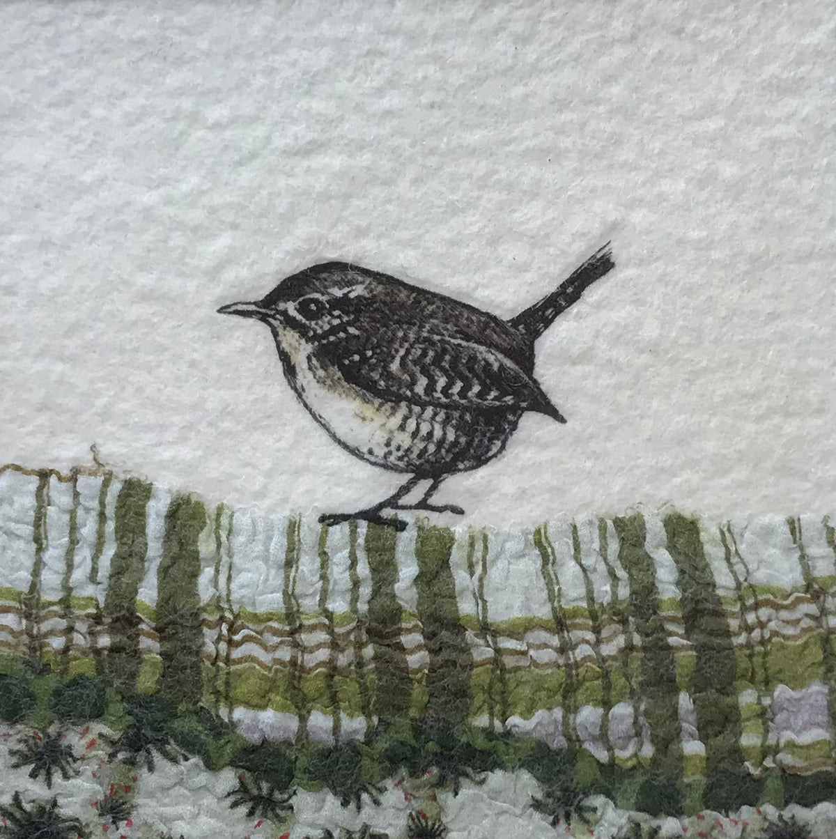 wren on green by lindsey tyson