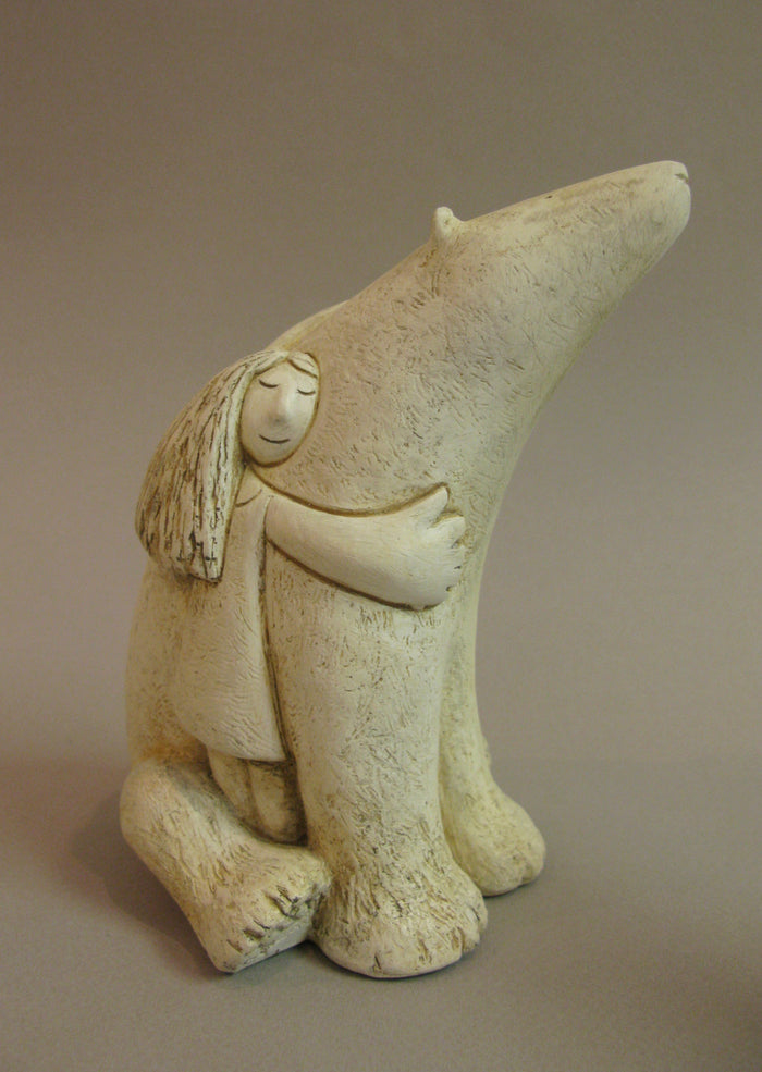 Icebear and Girl, sculpture by Paul Smith