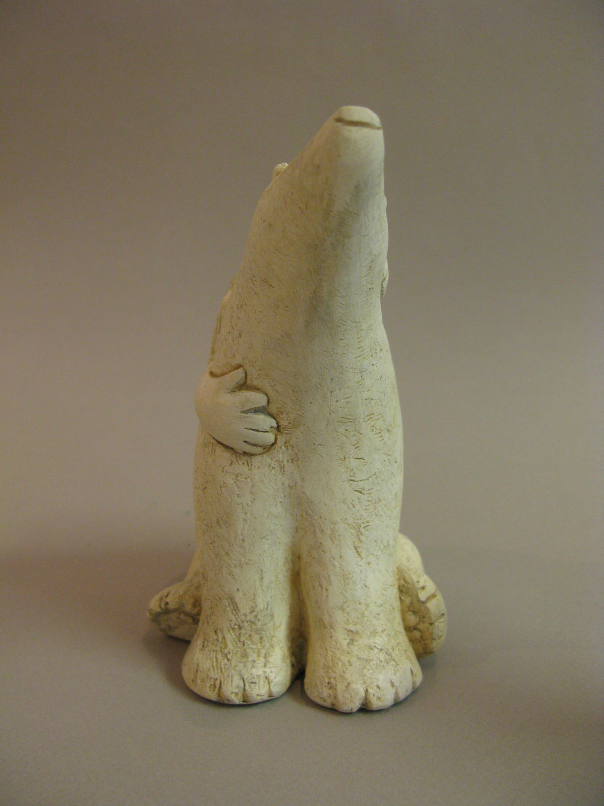 Icebear and girl, sculpture by Paul Smith