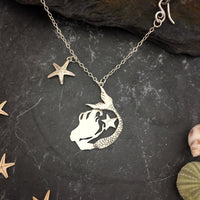 Sterling Silver Mermaid Necklace by Jesa Marshall